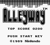 Alleyway Title